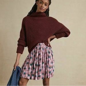 Porridge Anthropologie Pleated Skirt Size S